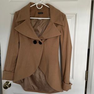 Size 2 Tan Peacoat